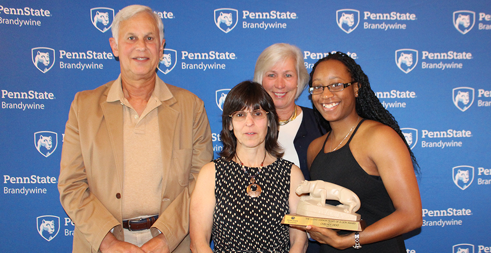 Lloyd Vernon Heart of a Lion Award winner Chelsea Dent
