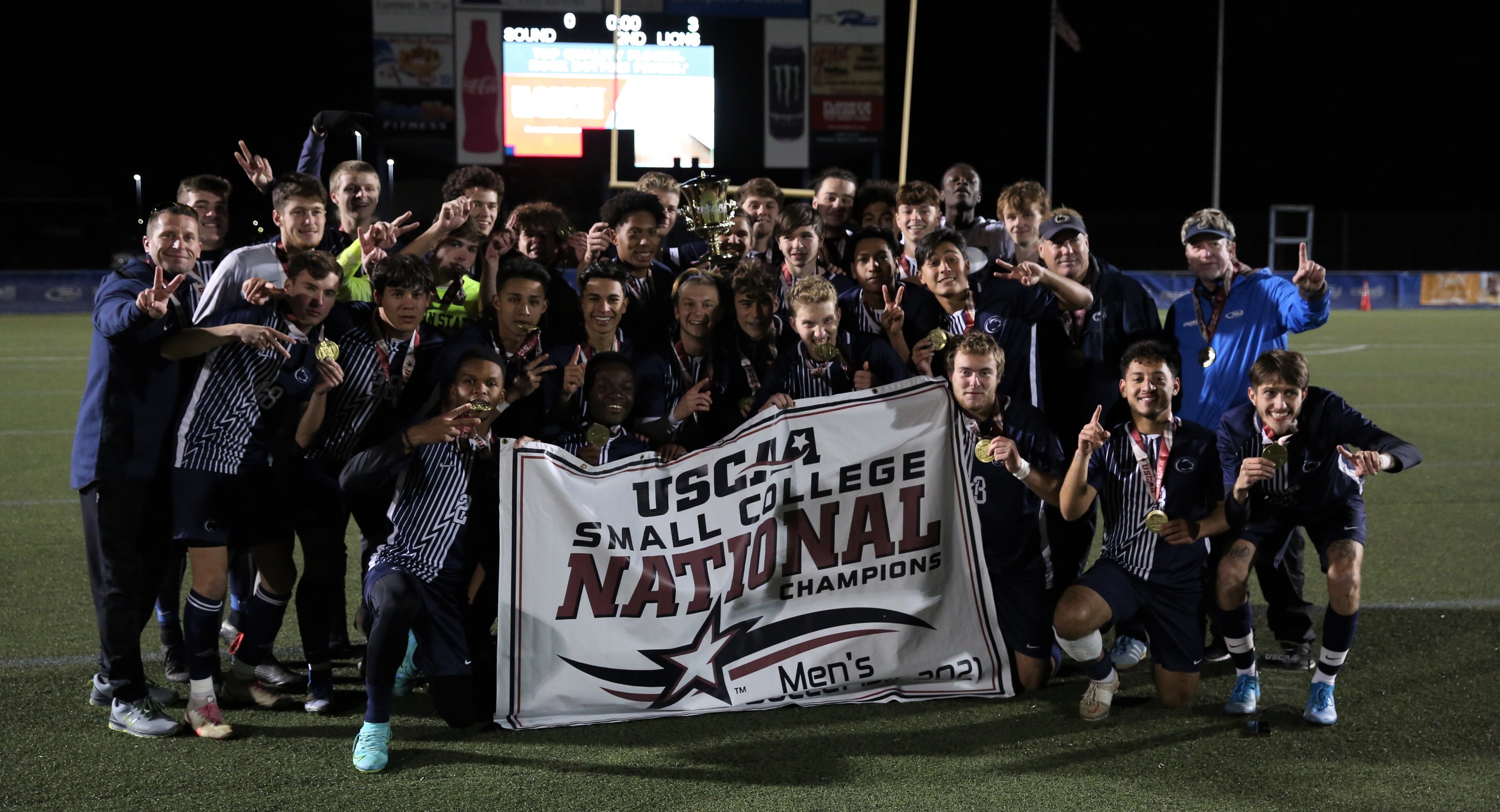 The 2021 USCAA National Champion, Penn State Brandywine