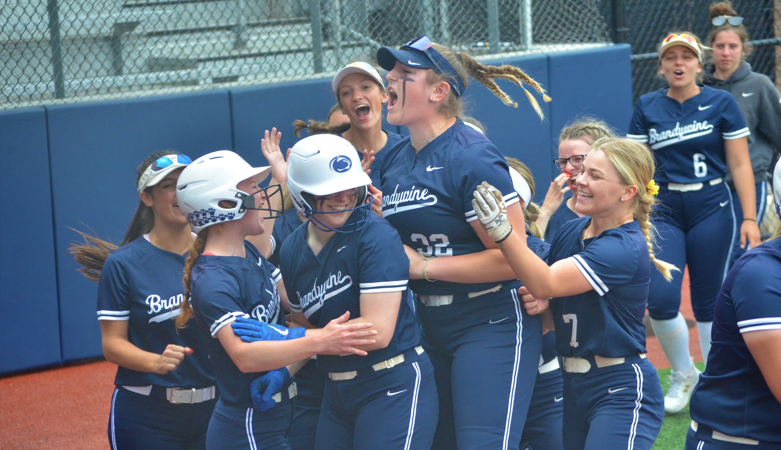 Brandywine celebrates Karly Rees' three-run home run