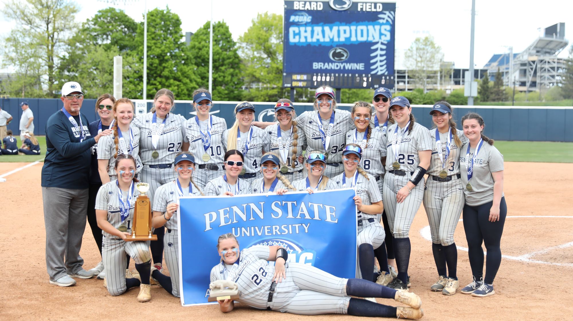 2023 PSUAC Softball Champions Penn State Brandywine