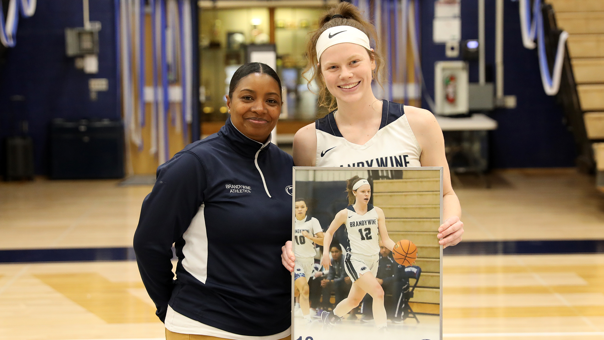 Assistant Coach Lynelle Mosley with Amanda Floyd