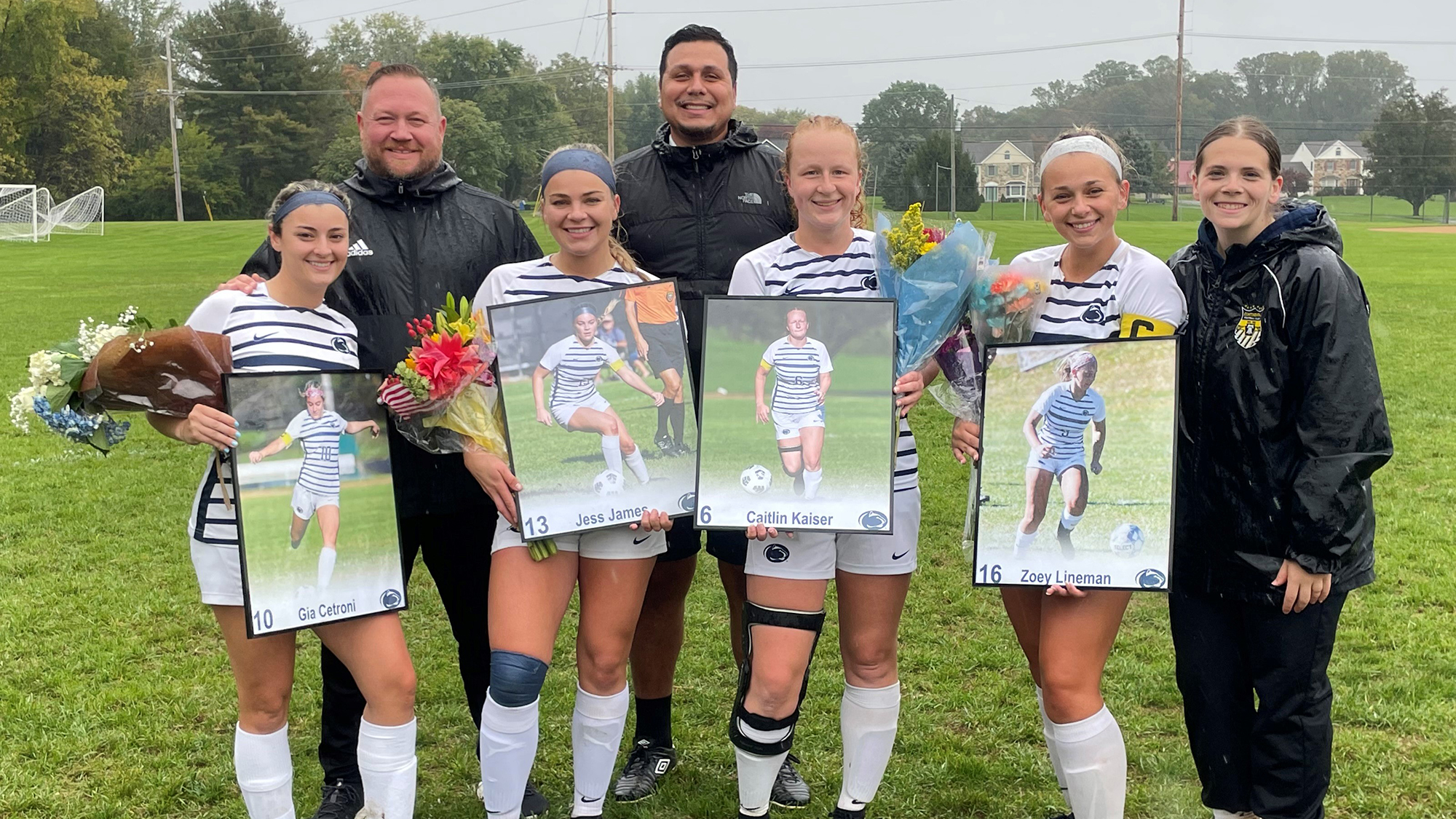 Penn State Brandywine's 2023 seniors and coaching staff