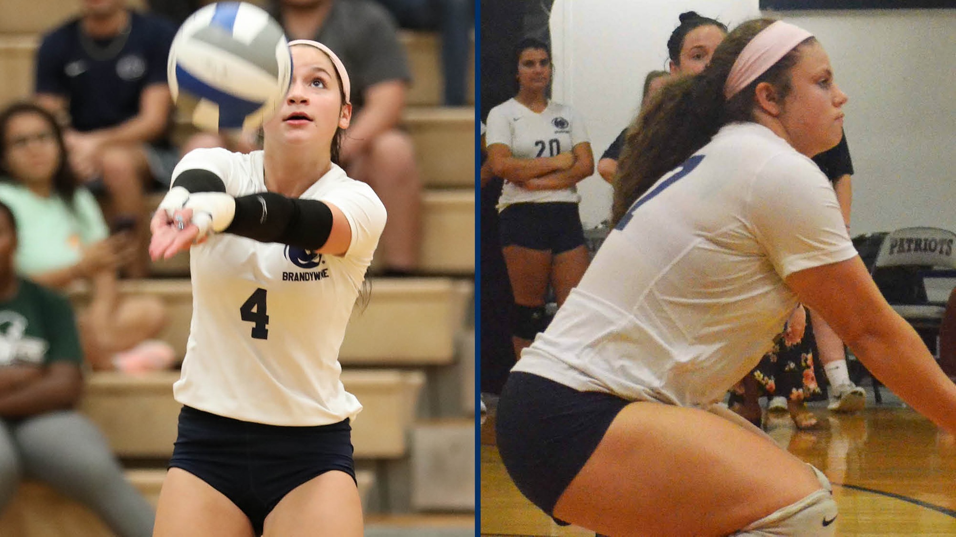 Brandywine volleyball all-Americans Gianna Anthony and Brandi James