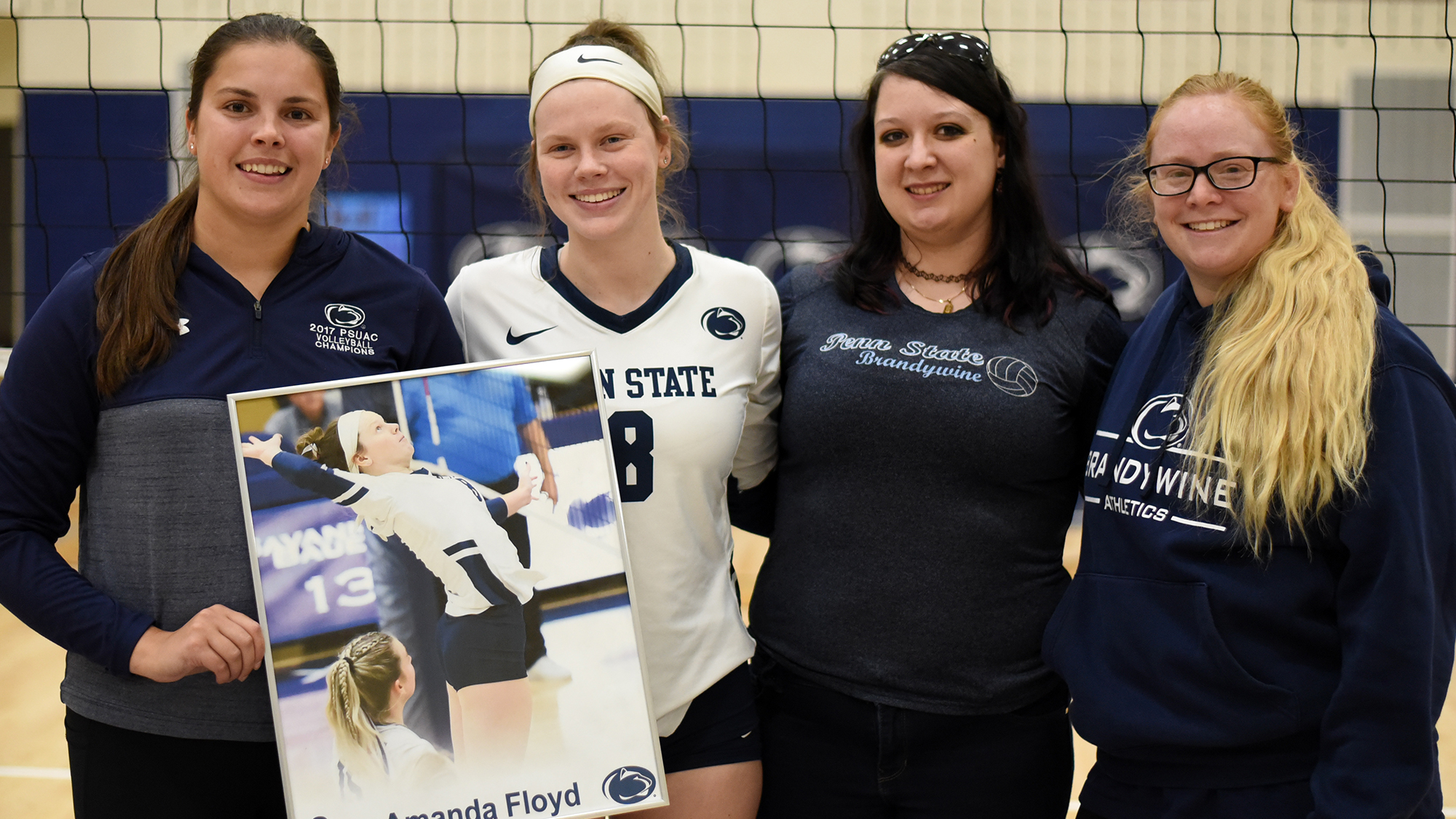 Amanda Floyd with coaAmanda Floyd with coaches Nikki Poissant, Kelsey Zober and Kate Cowan

Photo: William Malawi